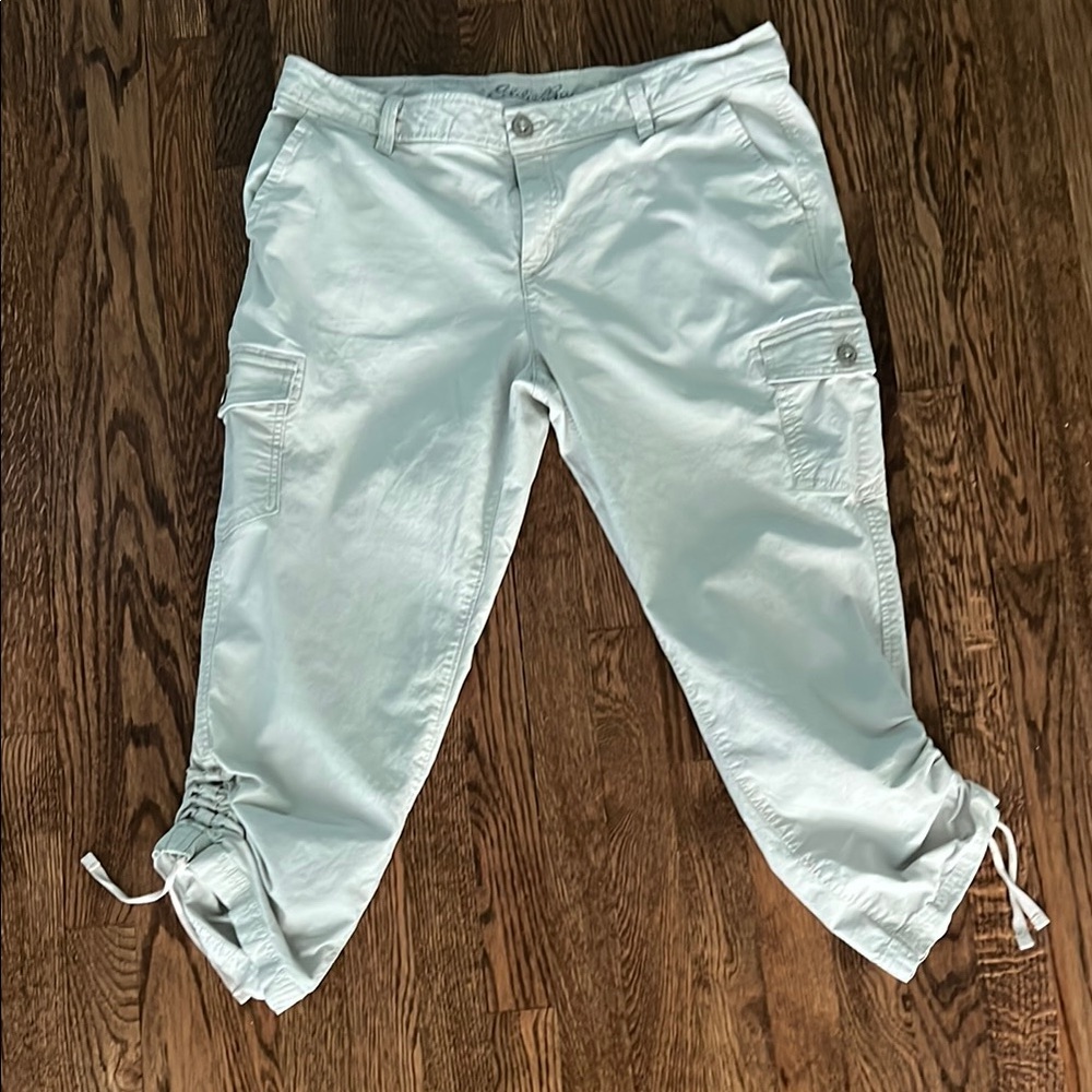 Eddie Bauer Light Khaki. Convertible Women's Capris or Pants